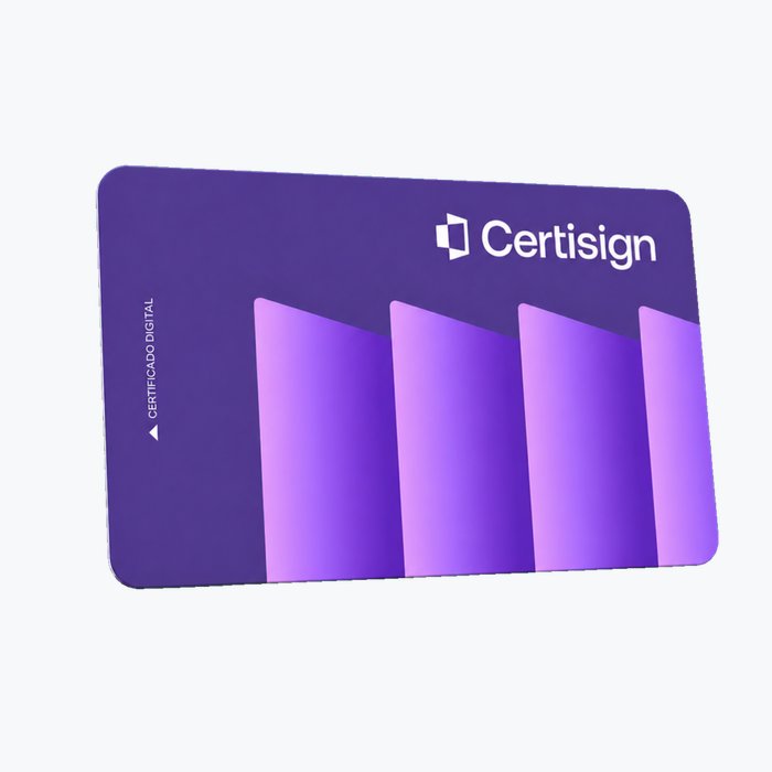 Cartão inteligente (smart card) de certificado digital A3